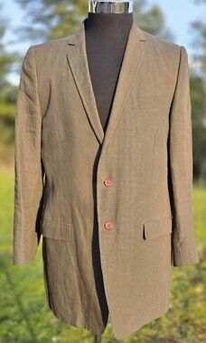 Dolce & Gabbana 2 Button Blazer Sport Coat Green Designer US 42 L XL | ITALY 52